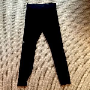 UNDER ARMOR WOMENS LEGGINGS BLACK SIZE L. WORN UNDER 5 TIMES NO HOLES NO PILLING